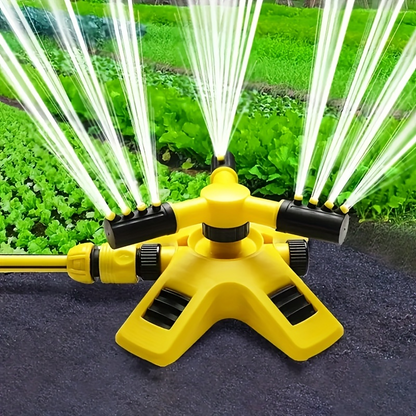1pc Lawn Automatic Sprinkler 360° Rotating 3 Adjustable Rotating Arms Combinable Multi-Angle Large Area Coverage For Garden Lawn Automatic Irrigation Roof Cooling