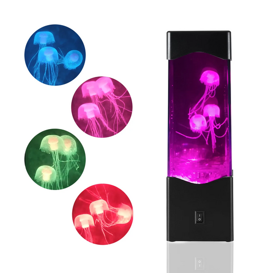 Artificial jellyfish lamp LED color changing night light Ambience decorated lava lamps